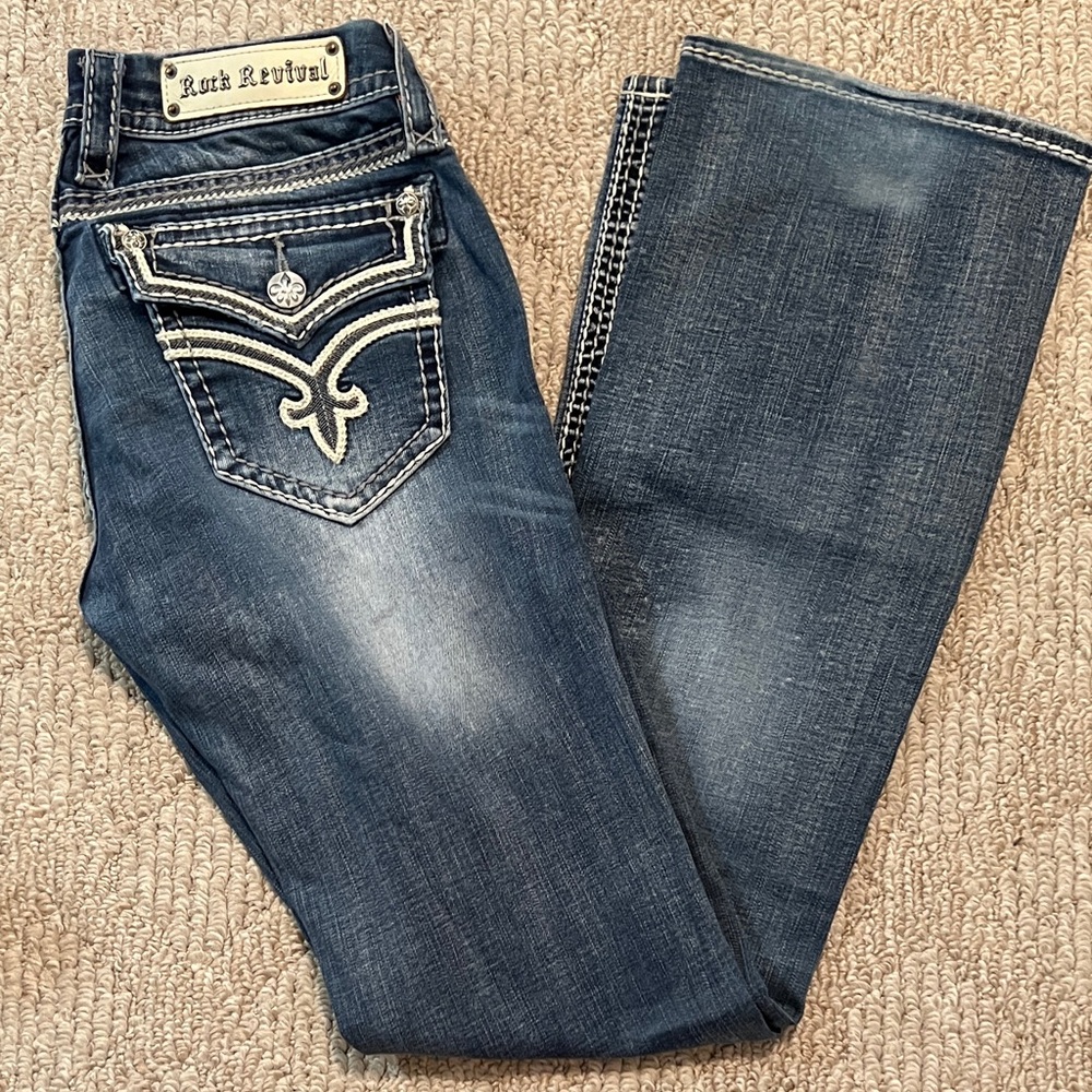 Rock Revival Dark Blue Boot Cut Jeans
